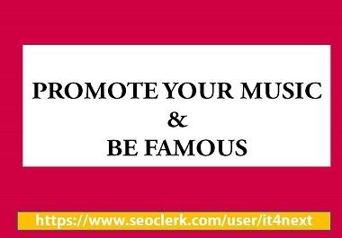 Get Best Music Promotion and be viral on social media marketing