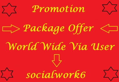Organic YouTube Package Promotion Real Via World Wide User