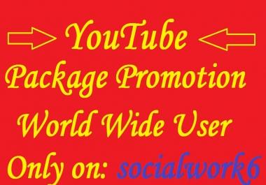 Instant YouTube Package Promotion By World Wide