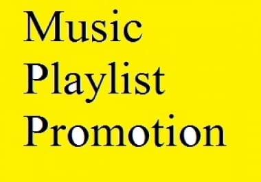 Get Music Playlist or Artist Profile Promotion