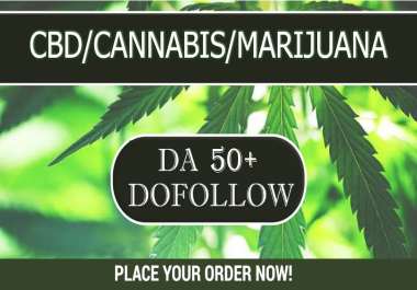 CBD Guest Post,  Cannabis,  Marijuana related article on da 50+