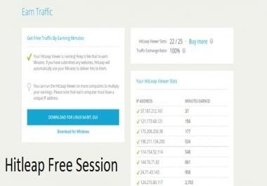 Hitleap Sessions Free Sessions