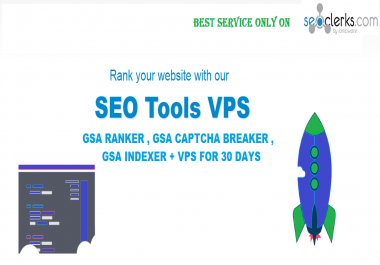 Windows Vps With Gsa Ranker + GSA Captcha Breaker + GSA Indexer For 1 Month