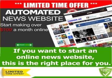 Self Updating News Website - No work needed SEO ready
