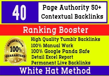 40 High Quality PA50-77 Permanent Tumblr PBN blog post Links