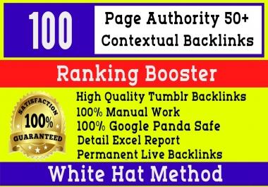 100 High Quality PA50-77 Permanent Tumblr PBN blog post Links