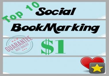 Top 10 High PR PA DA Social Bookmarking Sites Backlinks Help to Google Rank