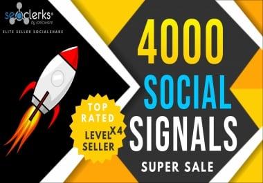 4,000 PR10 Social Network Signals / Bookmarks / Backlinks / Help To Website Traffic Google Rank