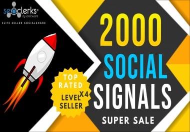 2000 PR10 Social Network Signals / Bookmarks / Backlinks / Help To Website Traffic Google Rank