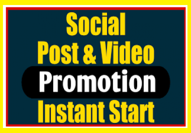 Social Photo And Video Promotion Instant Start