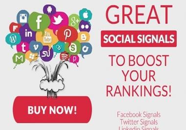 5,000 Manually Created Social Signals Rank your Website in Google