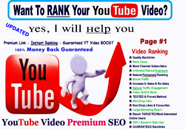 FAST YouTube RANK With 100+ SEO Backlinks Embedded PROVEN Verified Backlinks Vi deo Ranked -LIMITED