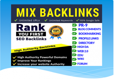 build Google Safe Mix SEO Backlinks are the fastest way to rank your website