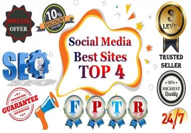 TOP No4 Social Media Best Sites 4,000+ Mixed Seo Social Signals Bookmarks Important Google Ranking