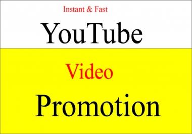 I will do fast natural organic safe YouTube video promotion & marketing