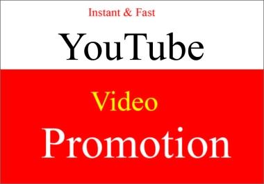 Get Fast Organic Youtube video promotion instant