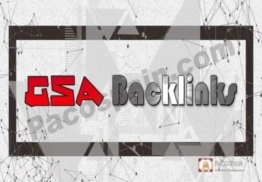 200,000 GSA QUALITY BACKLINKS for your website