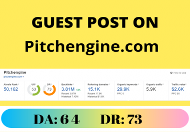 Guest Post on pitchengine. com - pitchengine DR 73