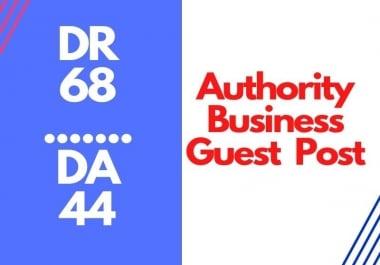 High Authority Business Guest Post On DR 68 DA 44 Traffic 80k
