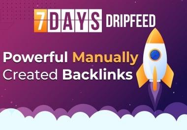 Weekly Ranking Booster Package,  Do Powerful SEO Backlinks Manually in 7 Days