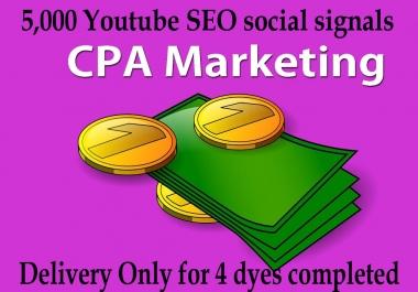 CPA-Marketing-Youtube-SEO 5-000-social-signals Video SEO Best Package