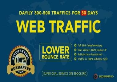 Do Keyword Target,  Worldwide and Targeted Country Website Traffic with Low Bounce Rate For 30 Days