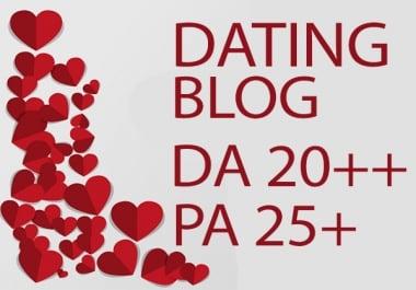 I will submit a guest post on quality dating and relationship blog
