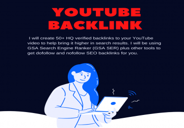 CPA Marketing Youtube Video Backlink 50 Real Site Submit Embed