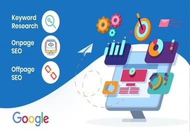 Complete monthly SEO service to get top ranking on Google