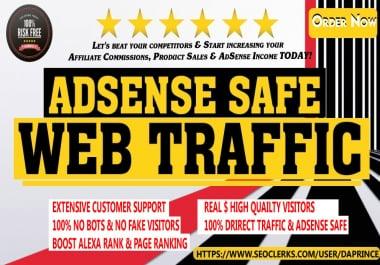 Click Me- Drive targeted Adsense Safe Real Webtraffic,  daily visitors for One Month