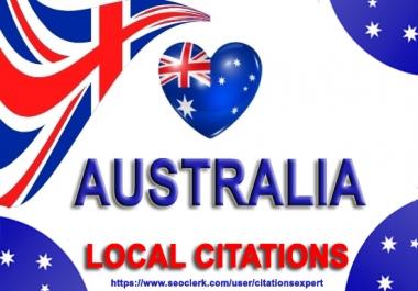 I will create 100 best australia local citations. Money-Back Guarantee