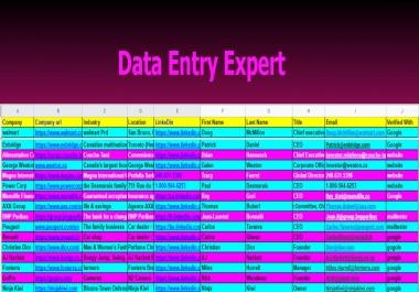 I will give you any data info lead and more