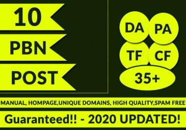 SPAM FREE SAFE 10 PBN POST High Metrics - unique Ips Guaranteed