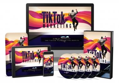 I will give you the TikTok Marketing video course with reselling tools