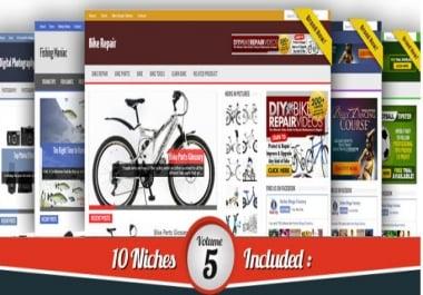 I will provide 18 blogs niche wordpress website clickbank amazon adsense