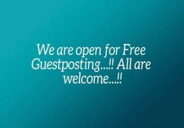 Guest Post Service On New Blog in Very Very Less