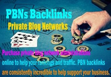 I will give you 200 casino / poker / judi bola / gambling site high quality pbn backlinks