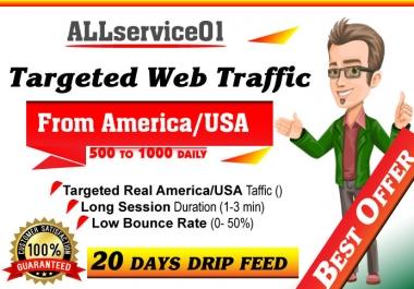 TARGETED Real America-USA Web Traffic