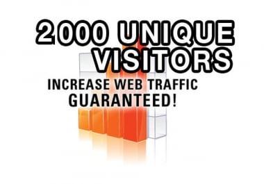 2000 Targeted traffic to your website or blog