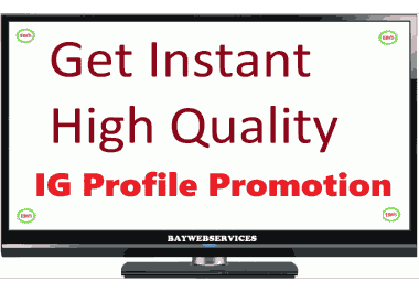 Get Non-Drop High Quality Profile Promotions