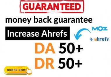 I will increase domain authority da and domain rating DR
