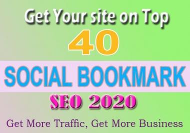 Manually Create 40 PR10 Social Bookmarking Backlinks get best Alexa Rank