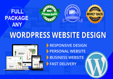 Professional Any WordPress Website Responsive And Custom All Design