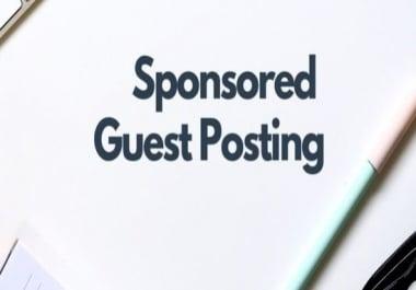 Sponsored/Guest Posts On My DA55 and PA38 Website
