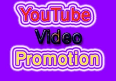 I will Do Best YouTube Video Promotion & Marketing
