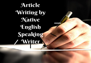 Write 1 article of 1000 words by native English speaking writers