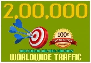 DRIVE 2, 00,000+ TARGETED Human Traffic to your Website or Blog