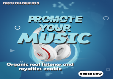 Music promotion for your Single Track uniqe listener