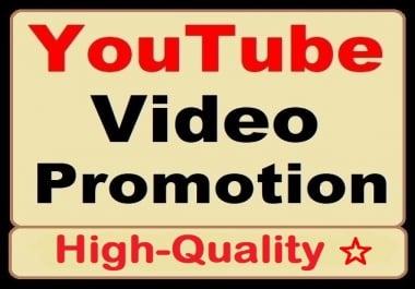 High Retention YouTube Video Promotion Organic Service