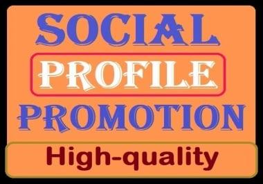 Social Media Profile Promotion High Quality Service